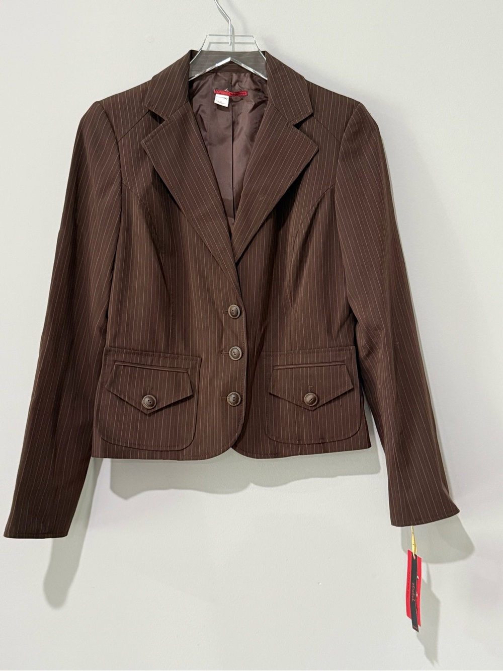 Tapemeasure Brown Pinstripe Blazer Size 6